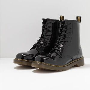 DR.MARTENS 🆕 brand new Men’s Zavala style combat boots size 14 Shiny black docs